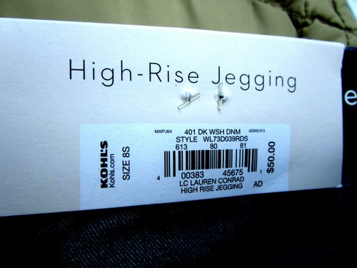 LAUREN CONRAD..HIGH RISE..SKINNY..JEGGING..JEANS..NEW..$50..sz 8S - Picture 5 of 5