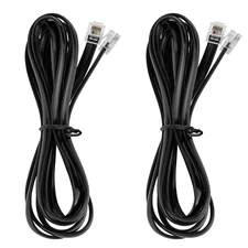 LanSenSu RJ12 Cable Phone Cord RJ12 6P6C Male to Male Straight Wired for Both...