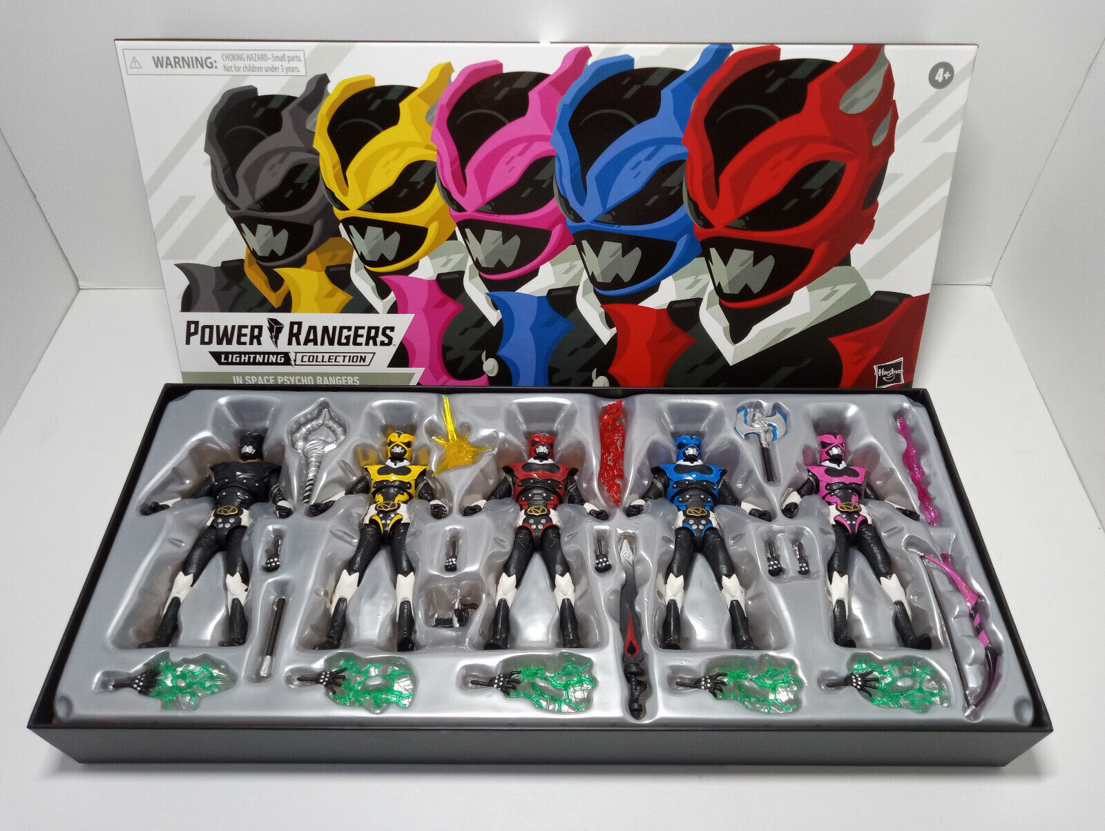 Hasbro POWER RANGERS Lightning Collection In Space Psycho Ranger Amazon 5 Pack