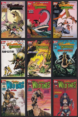 Cadillacs and Dinosaurs #1-3 + Man-Eater #1-3 + Wild Ones #1-3 Complete! 1994