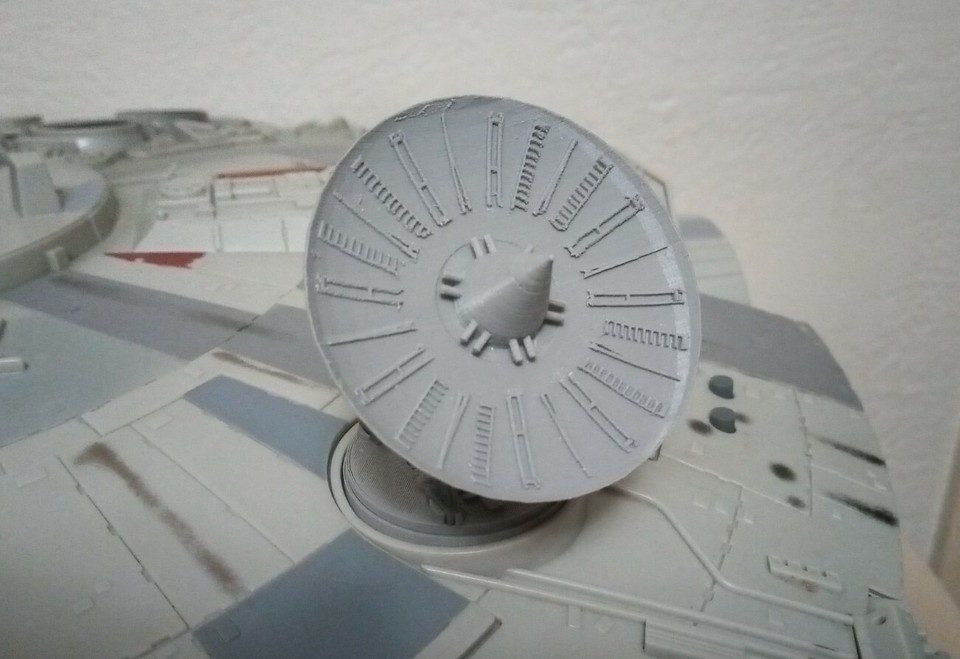 Star Wars Legacy Millennium Falcon Parts Replacement Radar Dish 3D star-wars-legacy-millennium-falcon-parts-replacement-radar-dish-3d