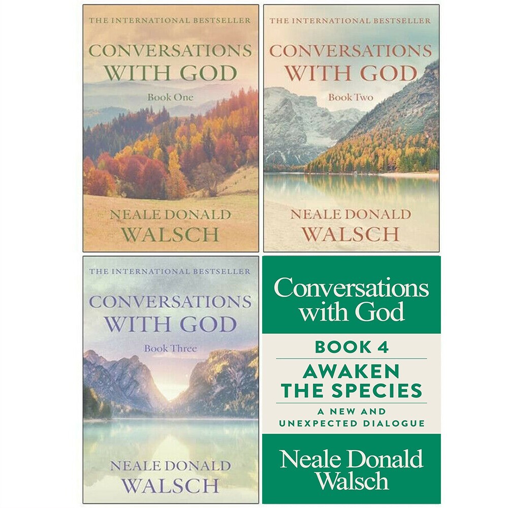 Conversations with God Neale Donald Walsch 4 Books SetAwaken Species NEW