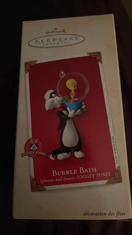 Sylvester Tweety Looney Tunes Hallmark Keepsake Christmas Ornament 2003