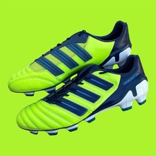   ADIDAS PREDATOR ADIPOWER FG LEATHER  12US  V23527  VOLT/NAVY  RARE  