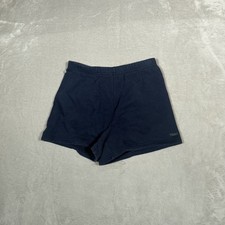 TNA Sweatfleece Shorts Womens Small Blue Navy Terry Fleece Boyfriend Fit Casual