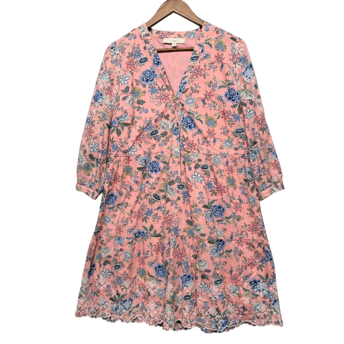 green emerald velvet dress Ann Taylor LOFT Navy Floral Embroidered Long Sleeve Dress – SilkRoll main image 0