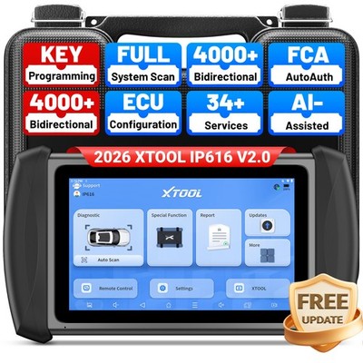 2026 USED XTOOL IP616 V2.0 Full System Diagnostic Tool Scanner Key Programmer