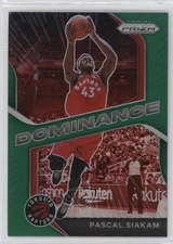 2020-21 Panini Prizm Dominance Green Prizm Pascal Siakam #20