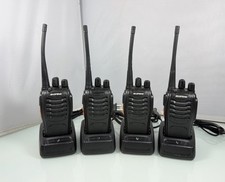 4pc Baofeng BF-888S UHF 16CH 400-470MHz Two-way Walkie-Talkie Radios w/ Chargers