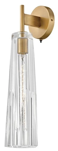 Fredrick Ramond FR31100-CL Cosette 1 Light 21" Tall Wall Sconce - Brass - Picture 3 of 4