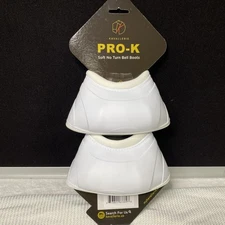 Kavallerie PRO-K Soft No Turn Bell Boots Ultimate Hoof Protection White Size L