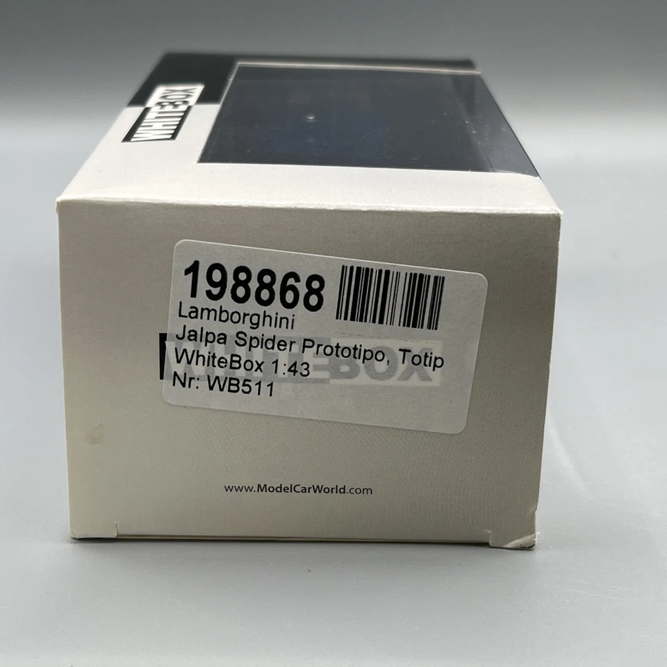 WhiteBox масштаб 1/43 1987 Lamborghini Jalpa Spider WB511 MIB БЕСПЛАТНАЯ БЫСТРАЯ ДОСТАВКА И ДОСТАВКА - Изображение 4 из 4