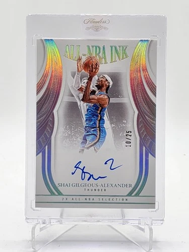 SHAI GILGEOUS-ALEXANDER 2024-25 FLAWLESS ALL-NBA INK AUTO /25 THUNDER Q5692