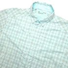 Under Armour Tide Chaser 2 Shirt Mens XL Aqua Blue Short Slv Button Up Fishing