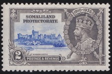 Somaliland | 1935 | SG 87k | 2 annas Ultramarine and grey | Good MH