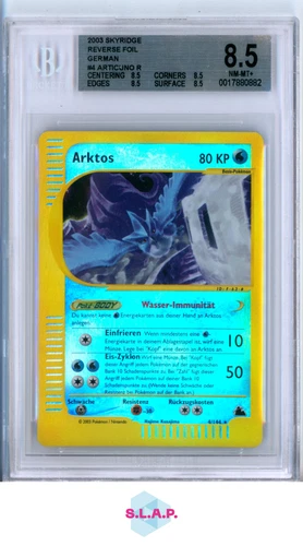 ARTICUNO R 2003 POKEMON SKYRIDGE REVERSE FOIL GERMAN 4 BGS 8.5
