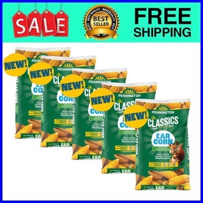 (5 pack) Pennington Classic Whole Corn Squirrel & Creature Food, 6.5 lb Bag