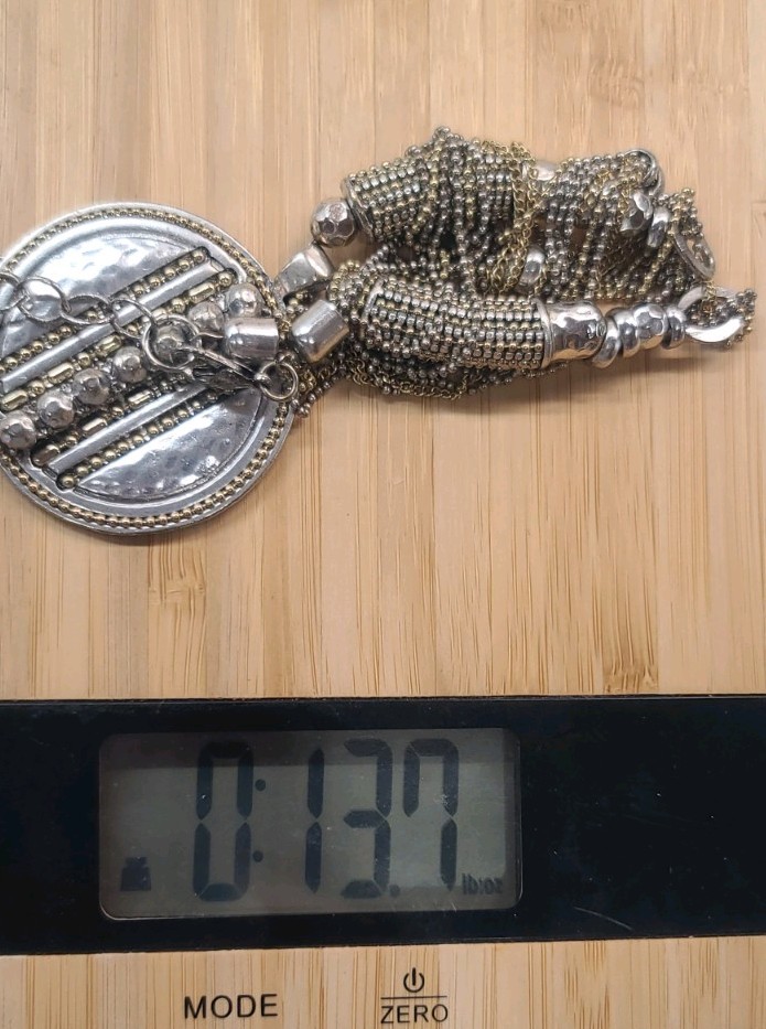 Ruby Rd Statement Necklace In Silver And Gold Ton… - image 12