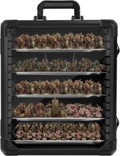 Miniatures Carry Case with Lock, Miniature Storage Case with 5 Metal Trays & ...