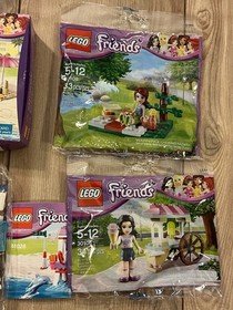 LEGO Friends Heartlake City Sets 30106 30108 41028 Emma Mia Lot Of 3 New