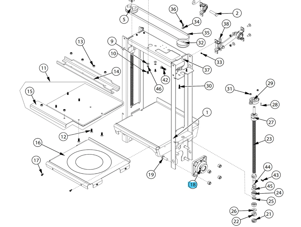 Red Devil Radia 5995 Agitar Paint Shaker 9783019 Cojinete de brida 1.25 (OEM) *NUEVO* Foto 3 de 3