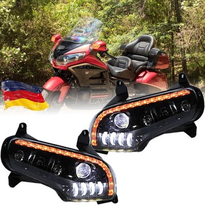 2X LED Scheinwerfer mit Blinker Für Honda GoldWing GL1800 F6B 2001-2016 2017