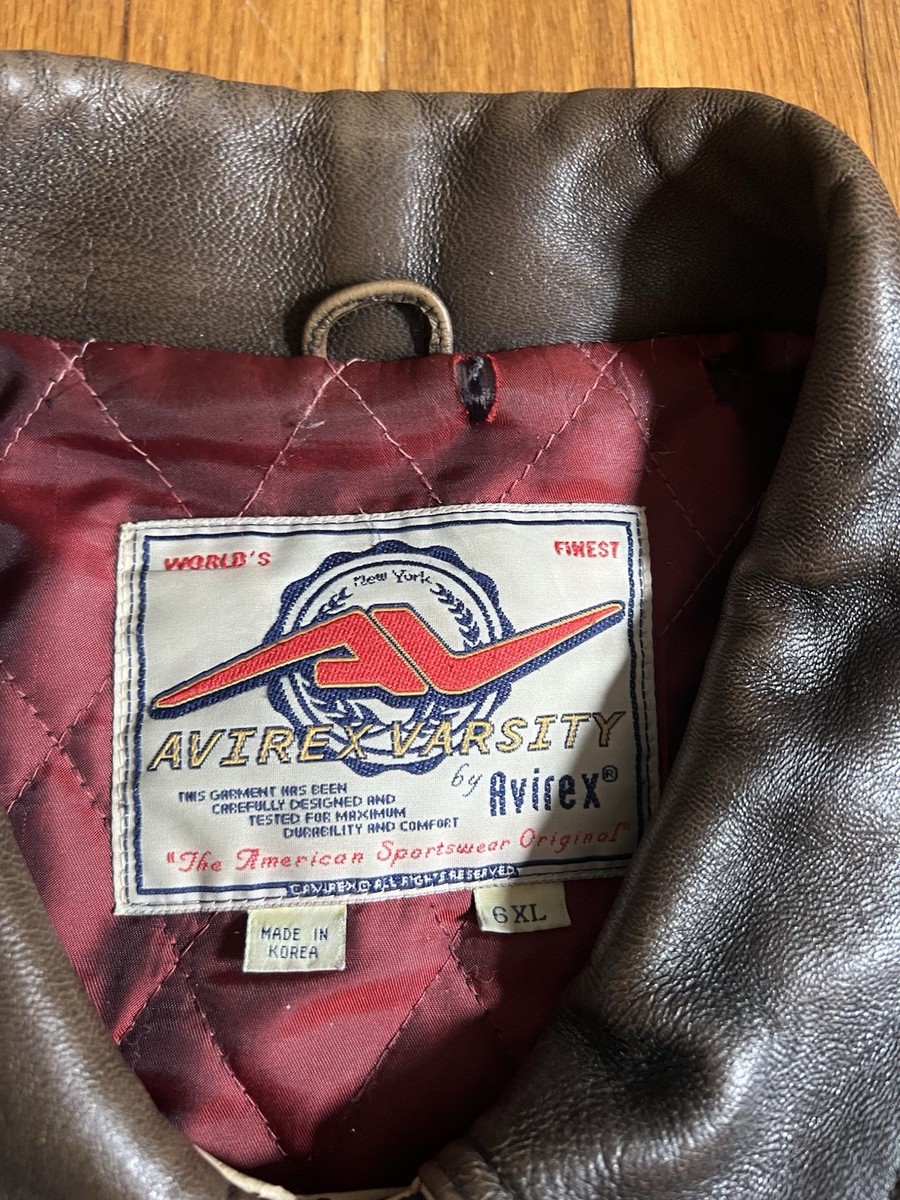 Vintage Y2K 2000's Avirex Native American Indian Leather Jacket