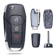 Key Fob Shell Case Cover Replacement Fits for Ford F150 F250 F350 F450 Escape...