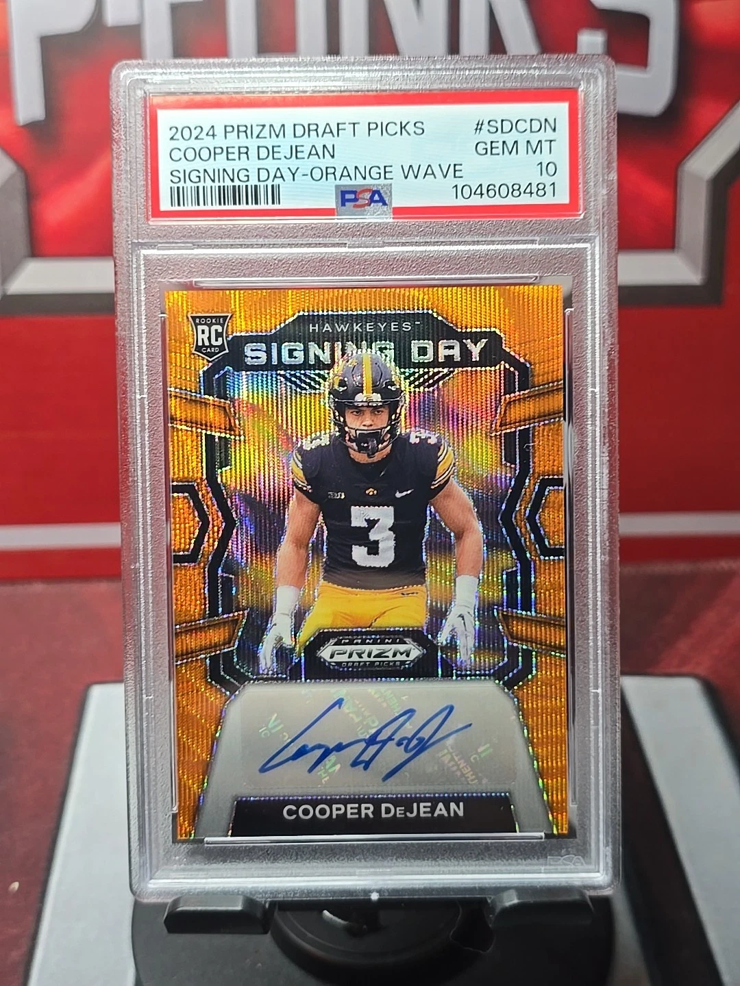 Cooper DeJean Panini Prizm Draft Picks Signing Day #SDCDN Orange Wave