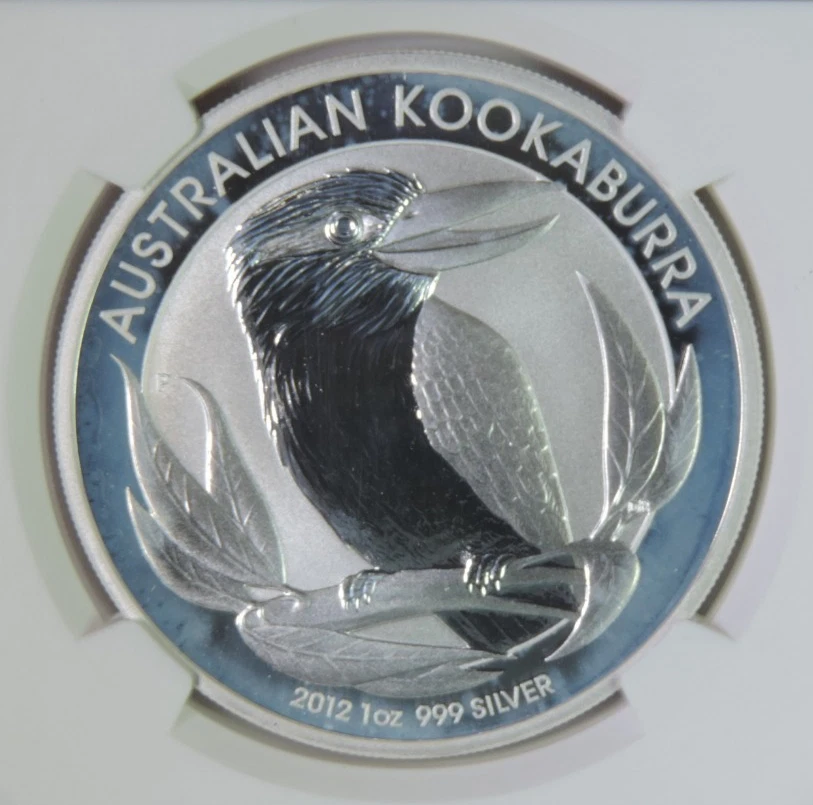 2012 P Australia Kookaburra 1oz .999 Silver $1 Coin NGC MS70 - Image 3 of 4