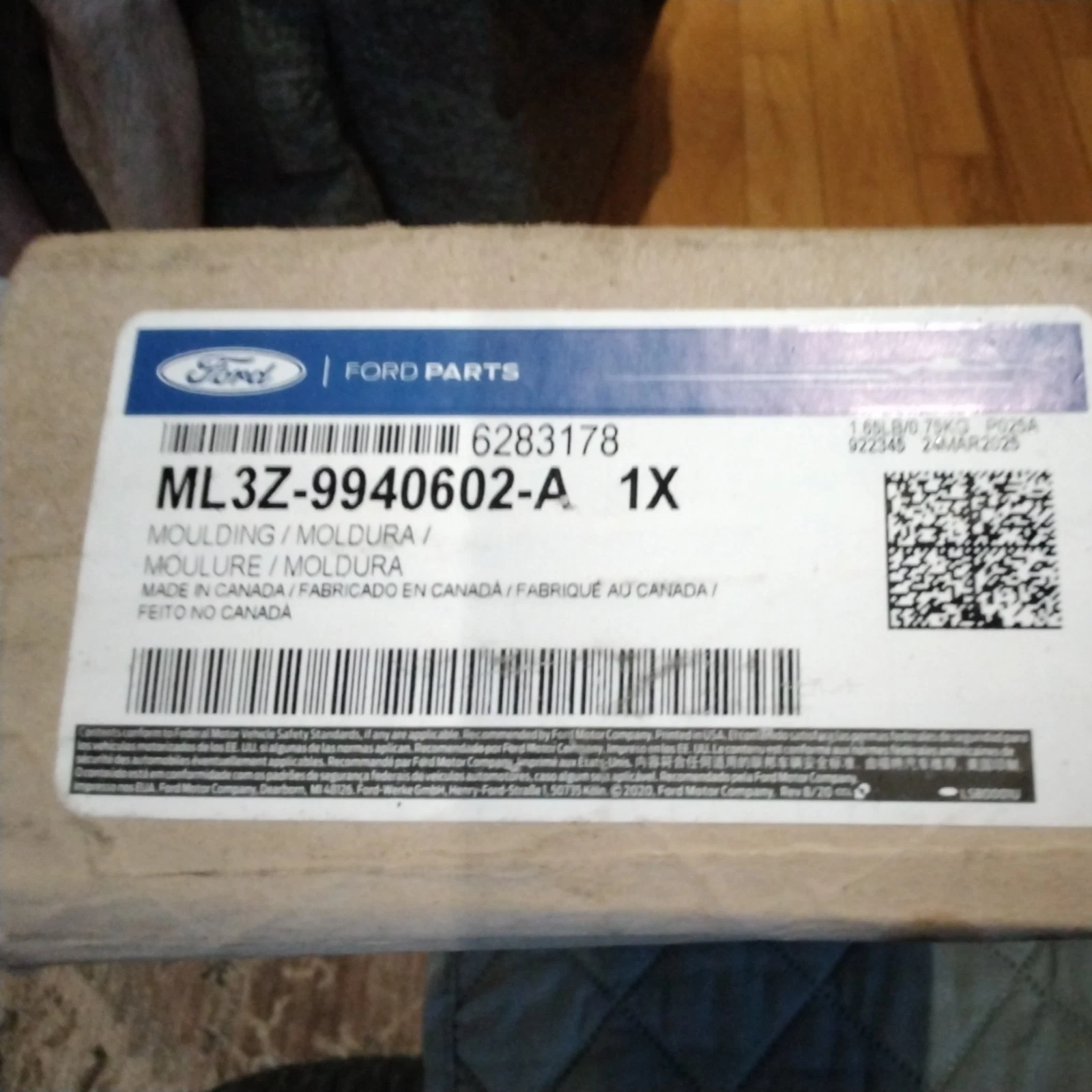 Genuine Ford Tailgate Molding ML3Z-9940602-A