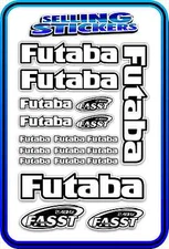 FUTABA SERVO RADIO RX TX 2.4G FLIGHT REMOTE CONTROL STICKERS FASST WHITE B DRIFT