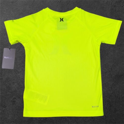 Hurley UPF 50+ Rash Guard Swim Shirt Boys' 4 Volt H20-Dri Wicks - Picture 2 of 2
