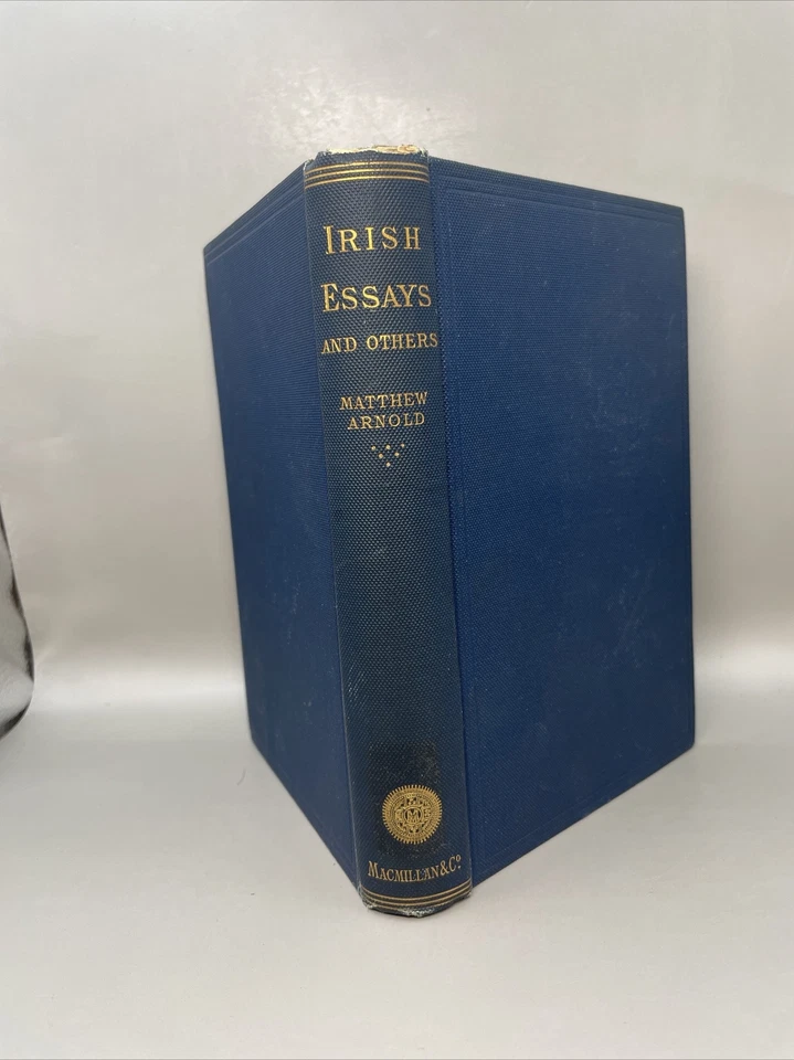 1882 MATTHEW ARNOLD Poet IRISH ESSAYS Literature 1st American Edition 3,1 - Image 2 of 4