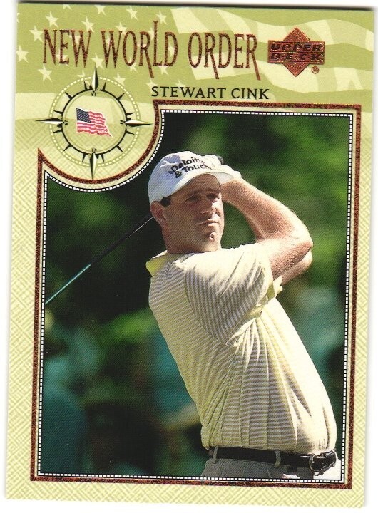 Stewart Cink 2002 Upper Deck Card # 72 Gold Boarder