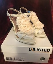NEW IN BOX KENNETH COLE UNLISTED GO NATURAL C6 IVORY DRESSY PUMP SANDAL SIZE 8