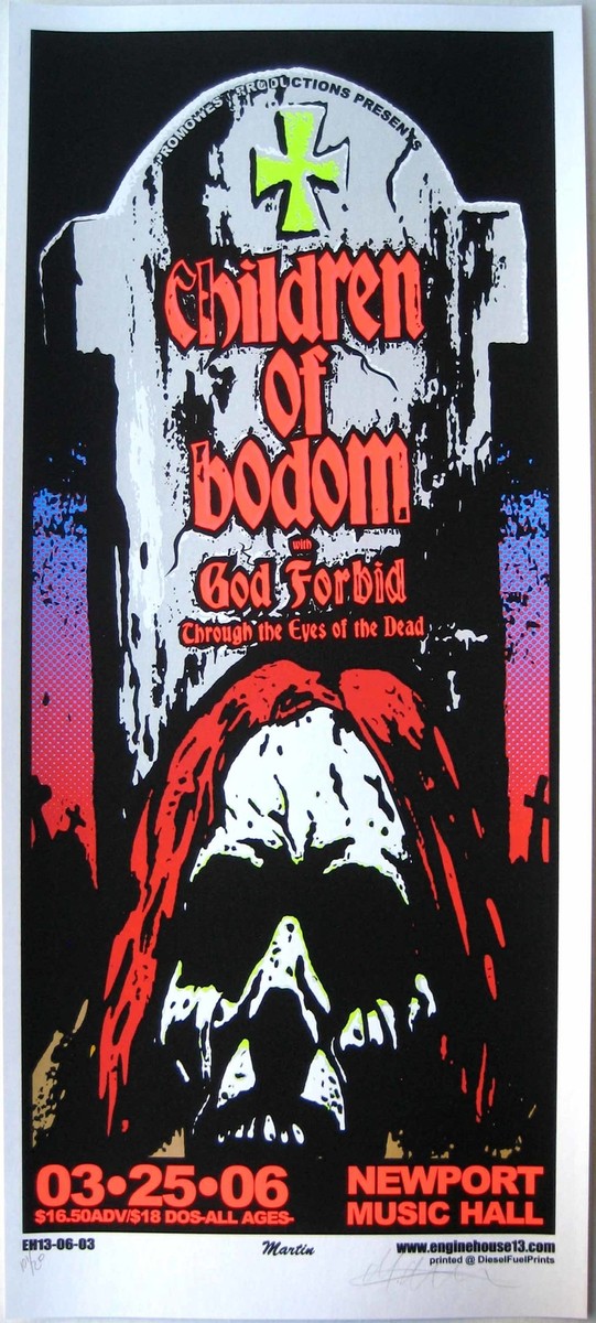 Children of Bodom Concert Poster Columbus 2006 | eBay