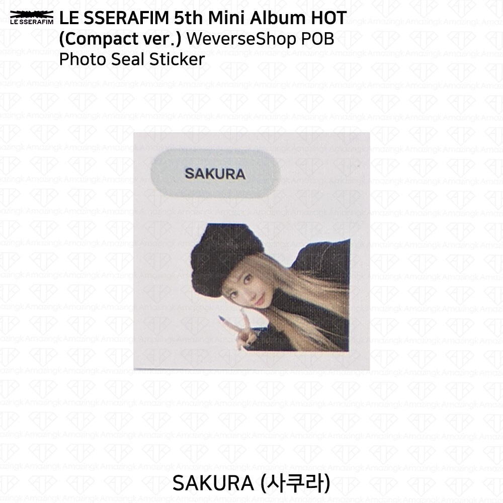 Le Sserafim 5th Mini Album HOT WeverseShop POB Photocard Acrylic