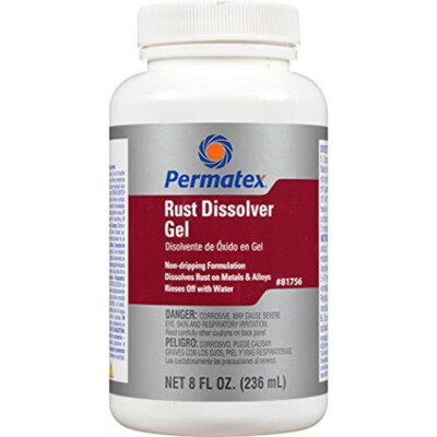 Permatex 81756 Easy Rust Remover Formula Dissolver Gel - 8 oz Bottle