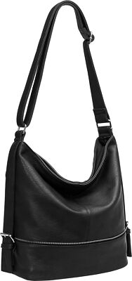 Caspar TS732 Damen XL Umhängetasche Große Schultertasche