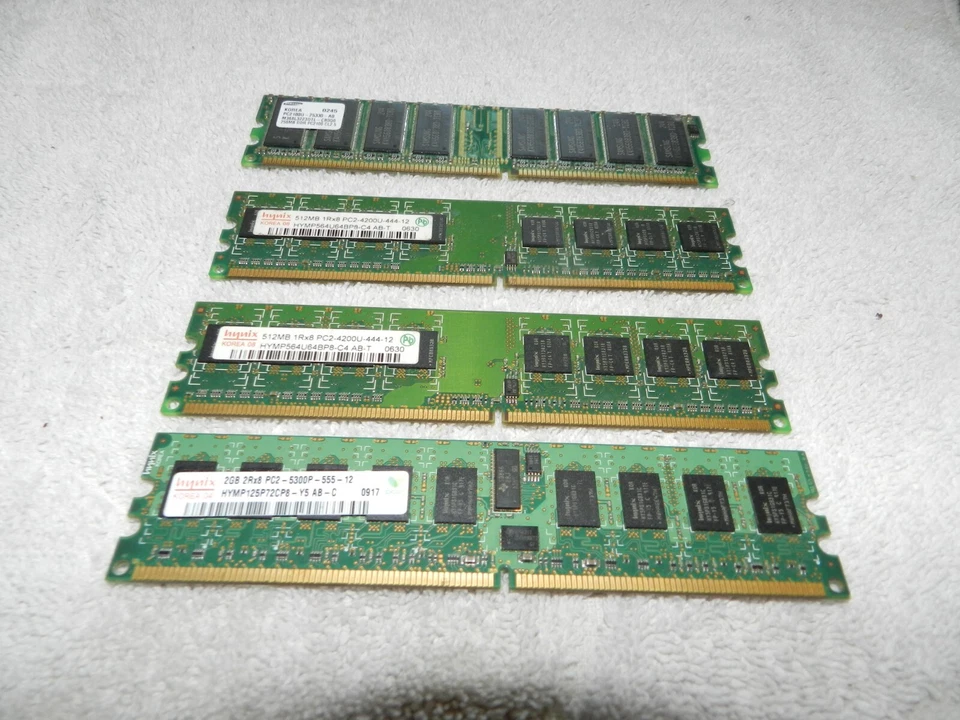 SamS PC2100U-25330-AD Ram 2 EA HYNIX PC2-4200U-444-12  1 HYNIX 2GB 2RX8PC25300P - Image 3 of 4
