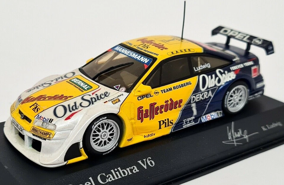 Minichamps 1/43 Opel Calibra V6 4X4 DTM 1995 Team Rosberg Ludwig Model Car - Image 3 of 4