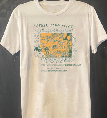 Father John Misty Live June 2025 Poster White T Shirt All Size AR1414