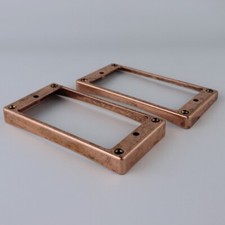 Bronze Humbucker Pickup Frames Pickup Mounting Ring Curved Tapered For LP Guitar