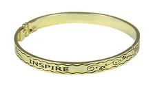 4031232 INSPIRE Hinged Bangle Bracelet Gift for Encouragement