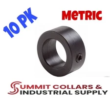 25mm  Bore Set Shaft Stop Collar (10PCS) - Black Oxide Finish  MC-25