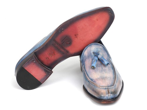 Paul Parkman Tassel Loafers Lila Hand-Painted (ID#083-LIL) - Picture 3 of 6