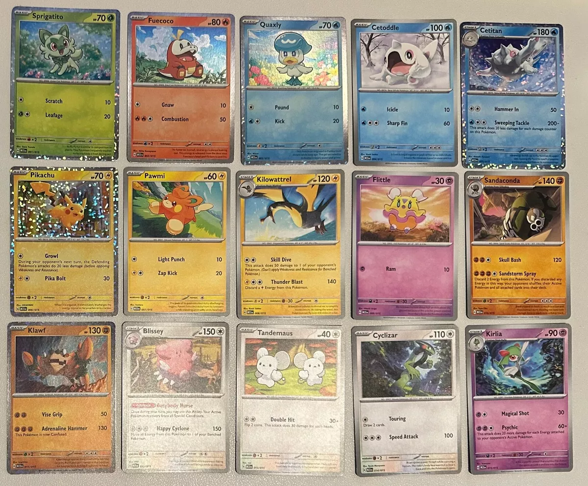 McDonald's Pokémon Cards 2023 Complete Set 15/15 Plus Extras