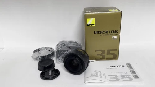 Lente de cámara NIKON AF-S NIKKOR 35mm F/1.8 G DX SWM AF como nueva con caja ... - Vídeo 1 de 1