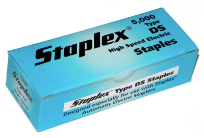 Brand New- 10 Boxes of Staplex DS 1/4'' Staples, 5,000/Box (50,000 Total Staples)